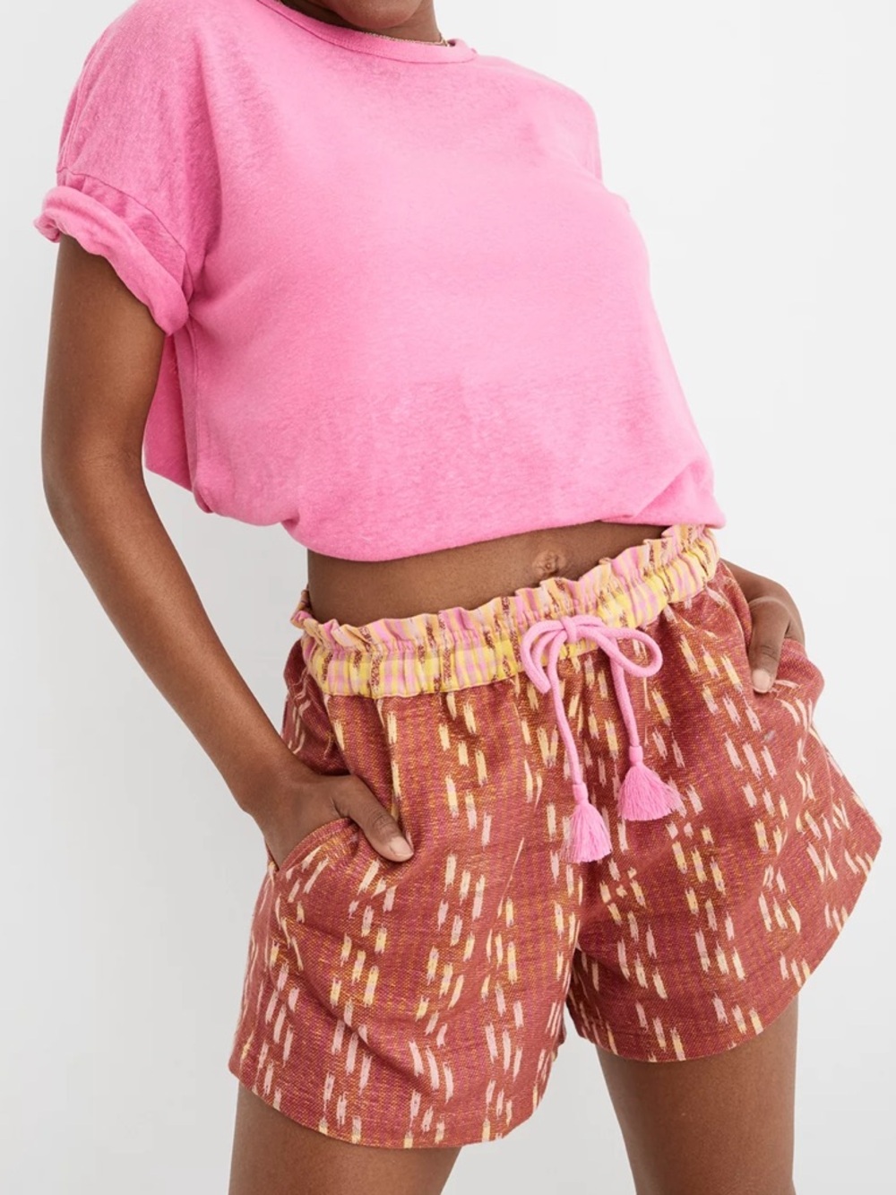 Aerie Jacquard High Waisted Shorts